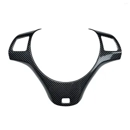 Window Stickers LHD Carbon Fibre Car Steering Wheel Trim For - 3 Series E90 E92 E93 2005-2012 Decoration Cover