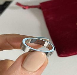 2021 rings 5mm titanium steel silver zircon love men and women rose gold ring Jewelry for lovers couple wedding gift1103308