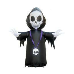 Giant Blow Up Yard Decorations Inflatable Skeleton Ghost LED Lights Decor Outdoor Indoor Halloween Holiday