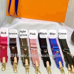 Fashion Designer Woman bag strap belt straps handbag purse original box with letters flowers hook hanger wholesale discount 243G