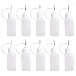 Storage Bottles 10pcs 10ml Plastic Squeezable Tip Applicator Bottle Dropper With Needle Caps For Glue Liquid Oil