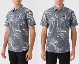 Men's Casual Shirts Hawaiian Short Sleeve Regular Fit Mens Floral Button Down Tropical Holiday Beach Breathable Quick Dry
