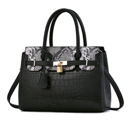 HBP Fashion Womesn Totes Bags Crocodile Pattern Trend Lday Handbag Large Capacity Outdoor Leisure Shoulder Bag 2202