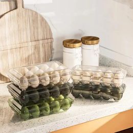 Storage Bottles Egg Holder Box Transparent Boxes For Eggs Organizer Plastic Organizers Containers Food Kitchen Container