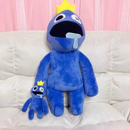 Stuffed Plush Animals 60cm Plush Toy Soft Cartoon Game Blue Plush Filling Doll Cartoon Series Room Decoration Toy Gifts T240524