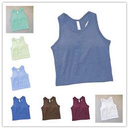Women's Naked Yoga Top Tank Top Female Thread H-shaped Belt Chest Cushion Beautiful Back Running Fitness Yoga Tank Top 2024 Top Sell