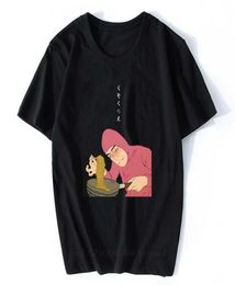 Pink Guy Ramen Short Sleeve Japan Tshirt Print King Summer Tees Funny Vaporwave T Shirts Men Cotton Hip Hop ONeck 2106296235737