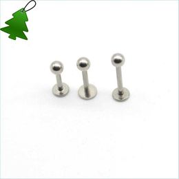 Labret Lip Piercing Jewelry Labret Ring Lip Stud Bar Steel 16 Gauge Body Jewelry liage Tragus Piercing Chin Mjfashion Dhdwp7083036