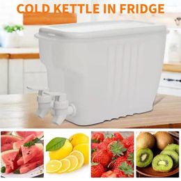 Water Bottles Cold Kettle With Faucet Refrigerator Iced Beverage Dispenser Jug Bucket 3.5L Large Capacity Pitcher