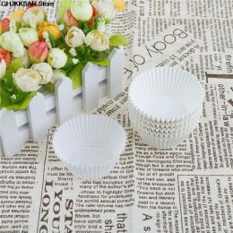 100Pcs/Lot Pure White / Coffee Cupcake Liners Food Grade Paper Cup Cake Baking Cup Muffin Kitchen Cupcake Cases Cake Moulds Hot!