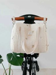 Diaper Bags Korean style newborn care diaper bag mummy shoulder embroidered bedding cart storage organizer handbag WX5.267AVA