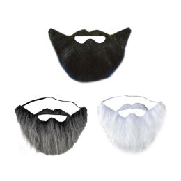 Funny Mustaches Costume Facial Hair Disguise Accessories Fake Beard Long Fluff Beards Cosplays Prop Halloween Fake Beard