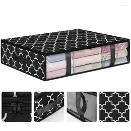 Storage Bags Breathable Underbed Clothes Organizer Large Capacity Under Bed Bins Thick Boxes Zippered