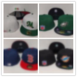 2024 Good Quality Men's Foot Ball Fitted Hats Fashion Hip Hop Sport On Field Football Full Closed Design Caps Cheap Men's Women's Cap Mix h19-5.27