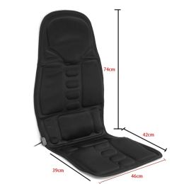 Car Electric Massage Chair Pad Car Massage Seat Cover Built-in 5 Vibrating Motors For Car Home Or Office Use Durable