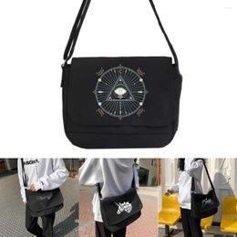 Shopping Bags Canvas Messenger Tote Youth Fashion Casual Storage Handbag Ladies Shoulder Bag Women Outdoor Crossbody White Picture Series