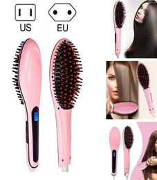 Styling Straightener Comb Electric Hair Brush Comb Irons Auto Straight Hair Brush straightener Care EU US239Y9564388