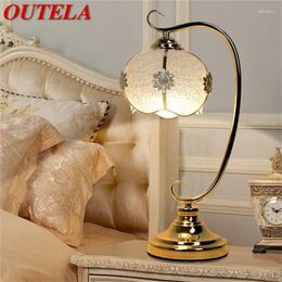 Table Lamps OUTELA Dimmer Desk Lamp Simple Creative Modern For Home Bedroom Bedside Romantic Wedding Light