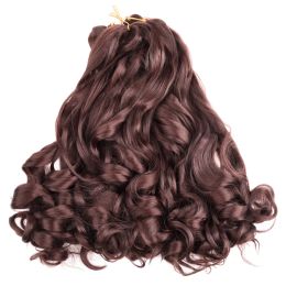 DinDong 24 Inch Loose Wavy Braiding Hair Pre Streched 75/Pack Premium Quality Fibre Silky French Curls Synthetic Hair Extension