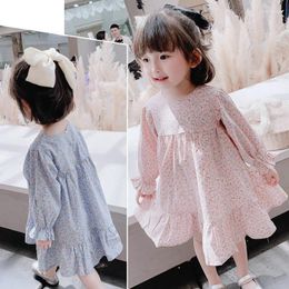 Girl Dresses 2024 Spring Autumn Girls Casual Long Sleeve Dress Baby Kids Children Clothes