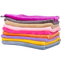 JH Hot 3 Specifications Candy Color Pet Coral Wool Blanket Super Soft Warm Cotton Towel Pet Blanket Mat