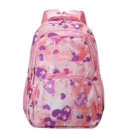 Nylon Floral Backpack School Flower Fashion Backpack Junior High School Backpack Travel Bag