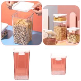 Storage Bottles Containers For Pantry Jar Household Food Grade Airtight Transparent Plastic Kitchen Bag Organizer