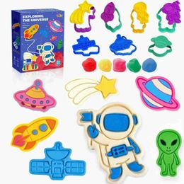 Clay Dough Modeling Clay Dough Modeling Yeahbo Playough Set Childrens Toys 2 3 4 5 Years Childrens Playough Tools Playough Accessories 8 Space Mold WX5.26