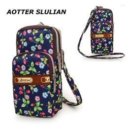 Evening Bags Mobile Phone Bag Wallet Case Women Daily Arm Thin Shoulder Small Floral Pouch Pocket Clutch Pack Sports Armband Wristbands