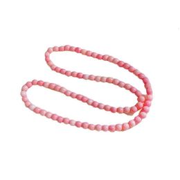 Strand Natural Rouge Snail Multi-Circle Bracelet Womens Pink Coral Shell Buddha Beads Ethnic Style Jewellery