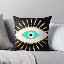 Pillow Hamsa Evil Eye Gold Foil Print Throw Decorative Covers For Sofa Pillowcases Bed S