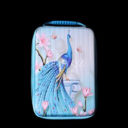 70 Round Bottles Diamond Painting Storage Box 5D Bead Embroidery Carry Case Tools Rhinestone Container Accessories peacock Bag