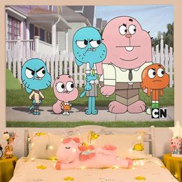 Tapestries Wallpaper Tapestry Aesthetic Amazing Gumball Headboards Decoration Home Decor Wall Art Anime Room Kawaii Bedroom The