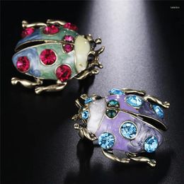 Brooches Vintage Rhinestone Brooch Jewelry Animal Pins For Women Fashion Party Scarf Clip