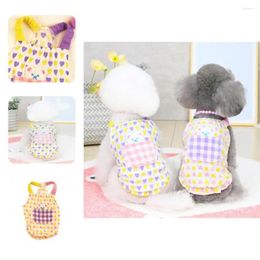 Dog Apparel Excellent Pet Clothes Eye-catching Cotton Puppy Skirt Heart Print Dress Summer Clothing