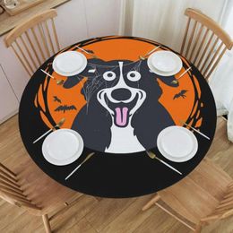 Table Cloth For Mens Womens Halloween Mr Pickles Awesome Movie Round Wrinkle Resistant Decorative