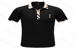 Burs Brands Polos Mens Summer Shirts Clothing Cotton Sleeve Business Design Top T Shirt Casual Striped Designer Breathable Clothes7001513