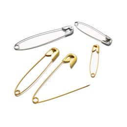 50pcs Small Metal Gold Safety Pins Brooch Clip Base For DIY Needle Jewellery Craft Art Decorative Sewing Tool Accessories Supplies