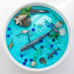 Montessori Sensory Bin Storage Inserts Open-ended Play Tray Play Materials Ocean Farm Sensory Toys for Autistic Children