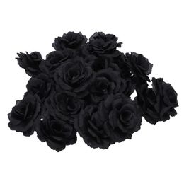 Pcs Black Rose Artificial Silk Flower Party Wedding House Office Garden Decor DIY Decorative Flowers & Wreaths 304R