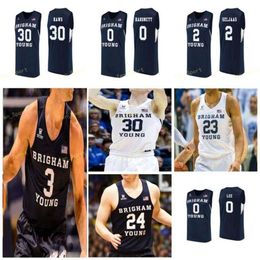NCAA College BYU Cougars Basketball Jersey 0 Jahshire Hardnett 1 Rylan Bergersen 4 Nick Emery 21 Evan Troy 24 McKay Cannon Custom Stitched