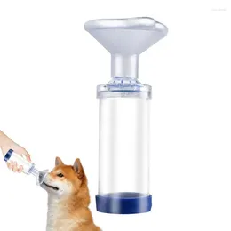 Dog Apparel Cat Inhaler Spacer Veterinary Animals Aerosol Chamber Asthma Devices With PVC Mask Pets