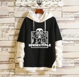 Men039s Hoodies Sweatshirts Anime Undertale Sans Cosplay Costume 3D Classic Men Women Hoodie Clothing Fake Hip Hop Two Piece 223042402