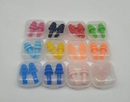 Silicone earplugs Learn waterproof swimming noise reduction anti snoring sleep earplugs Soft and Flexible Ear Plugs 12 Colours ZZ