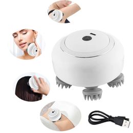 Electric Scalp Massager Pet Cat Head Massager Massage Claws Body Deep Tissue Kneading Vibration Roller Rechargeable Health Care 240527