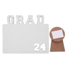Sublimation Blanks Wholesale Blank Graduation Picture Frames 2024 Grad Po Frame Class Of Hardboard Plaque For Diy Personalized Friends Dhtor
