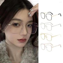 Sunglasses Anti Blue Light Computer Glasses Without Degree Women Men Philtre Metal Frame UV Protection Eyeglasses Eyewear