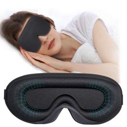 Sleep Masks 3D Sleep Mask 100% Light Blocking Sleeping Eye Mask Soft Smooth Sleep Mask For Eyes for Travel Yoga Nap Sleeping Aid Slaapmasker Q240527