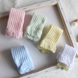 Girl Toddler Bow Cotton Summer Mesh Knee Newborn Infant Non-slip Long Baby Boys Socks 0-3T