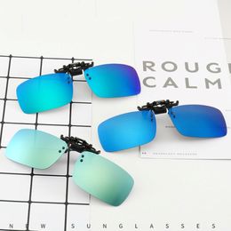 Clip Sunglasses Polarized And UV400 Folder Eyeglasses Frame Mirror Lenses Night Vision Flip Up Glasses 3 Size Wholesale 250L